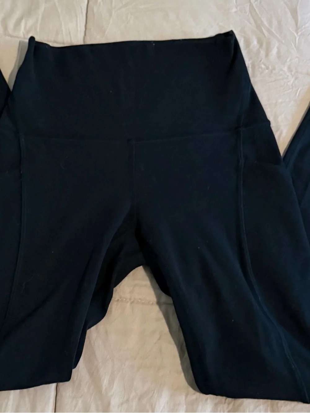 lululemon athletica Black High-Rise Pocket Leggings with Logo